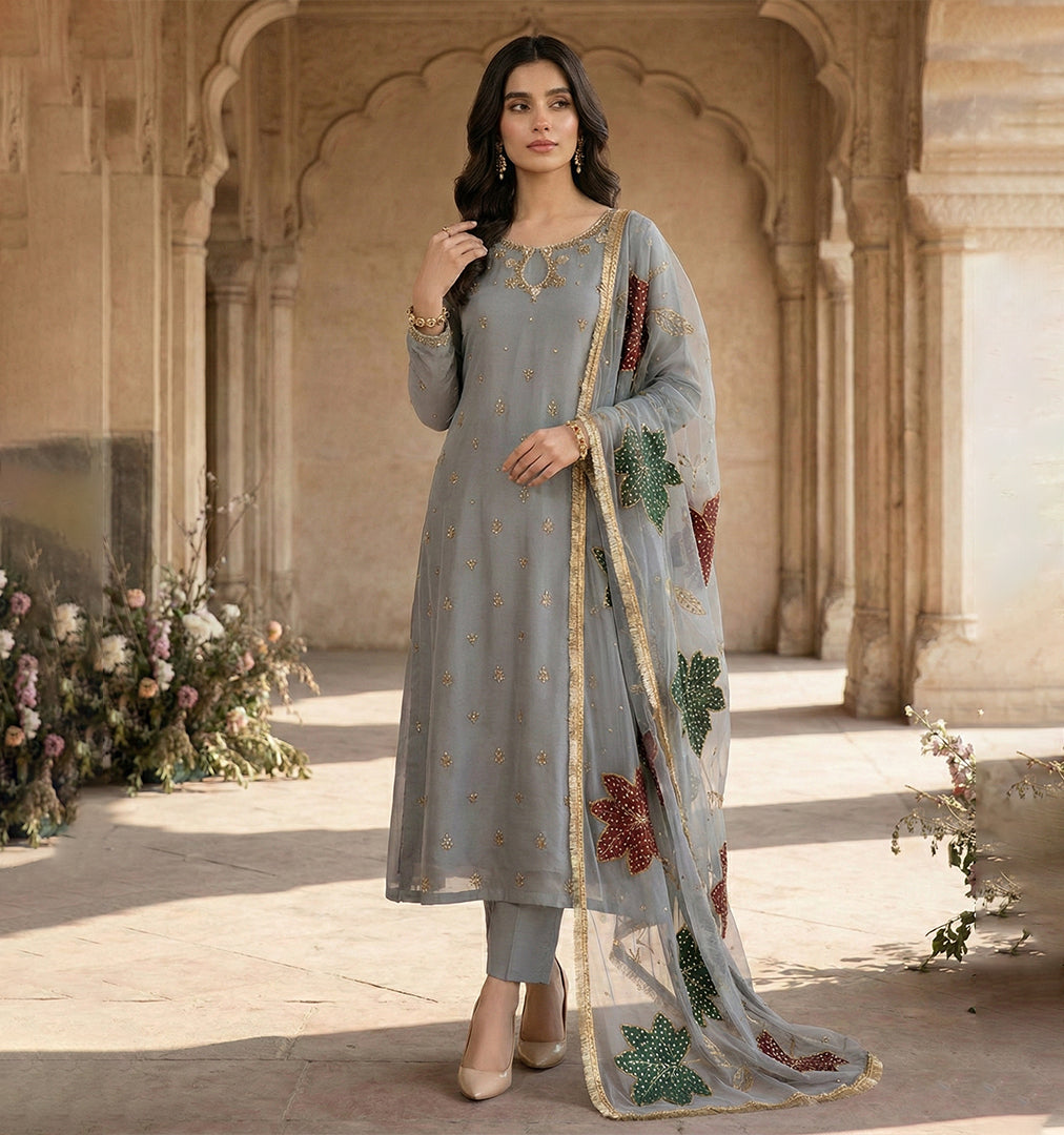 Handworked Zarri Organza Set