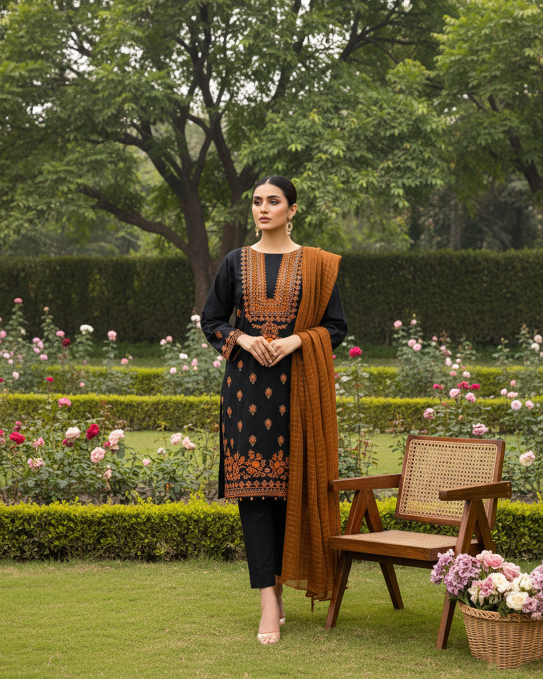 Cotton Ari Work Embroidery