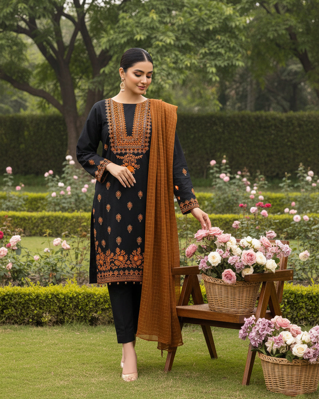 Cotton Ari Work Embroidery