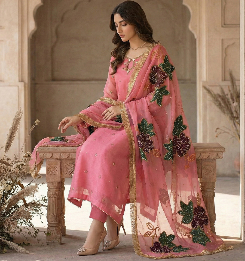 Handworked Zarri Organza Set