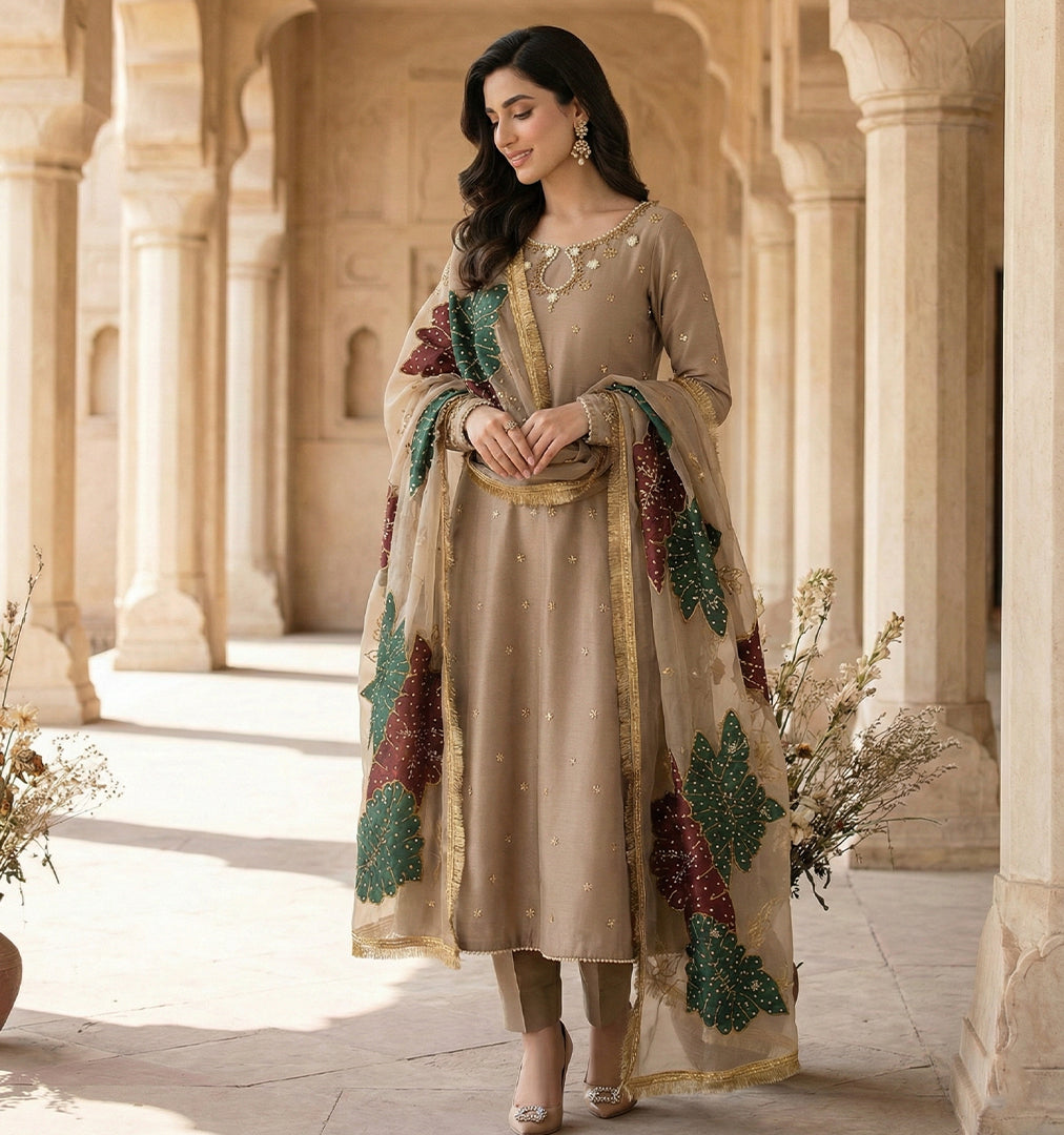 Handworked Zarri Organza Set