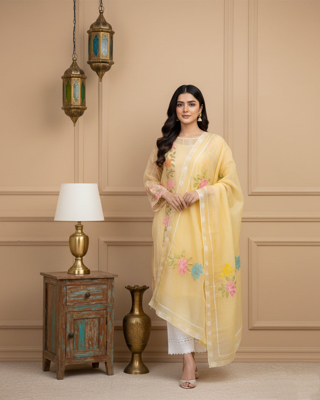 Paper Cotton Embroidered