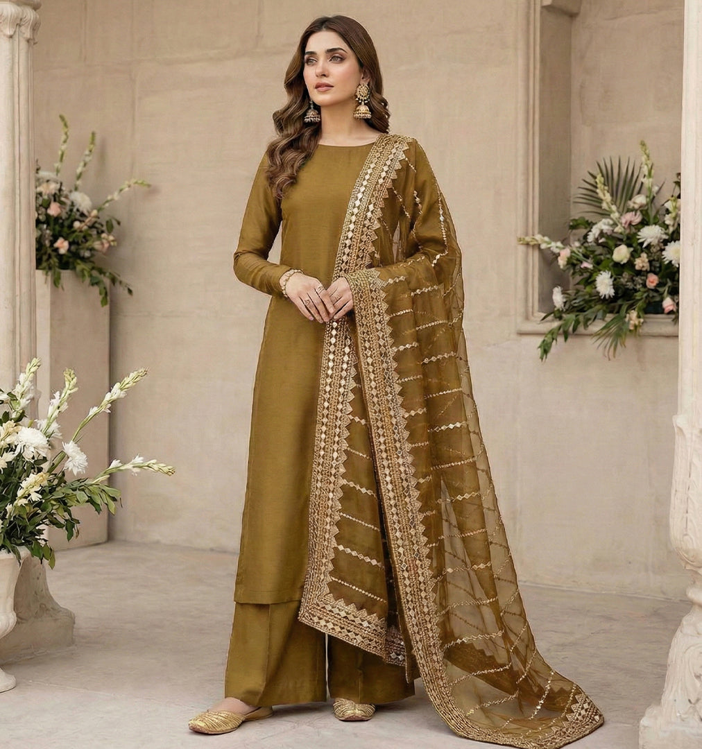 9MM Bordered Organza Set