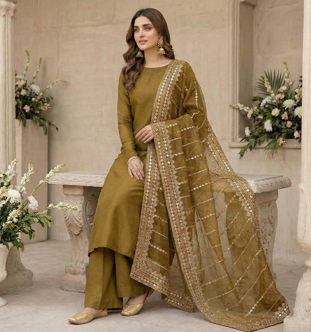 9MM Bordered Organza Set