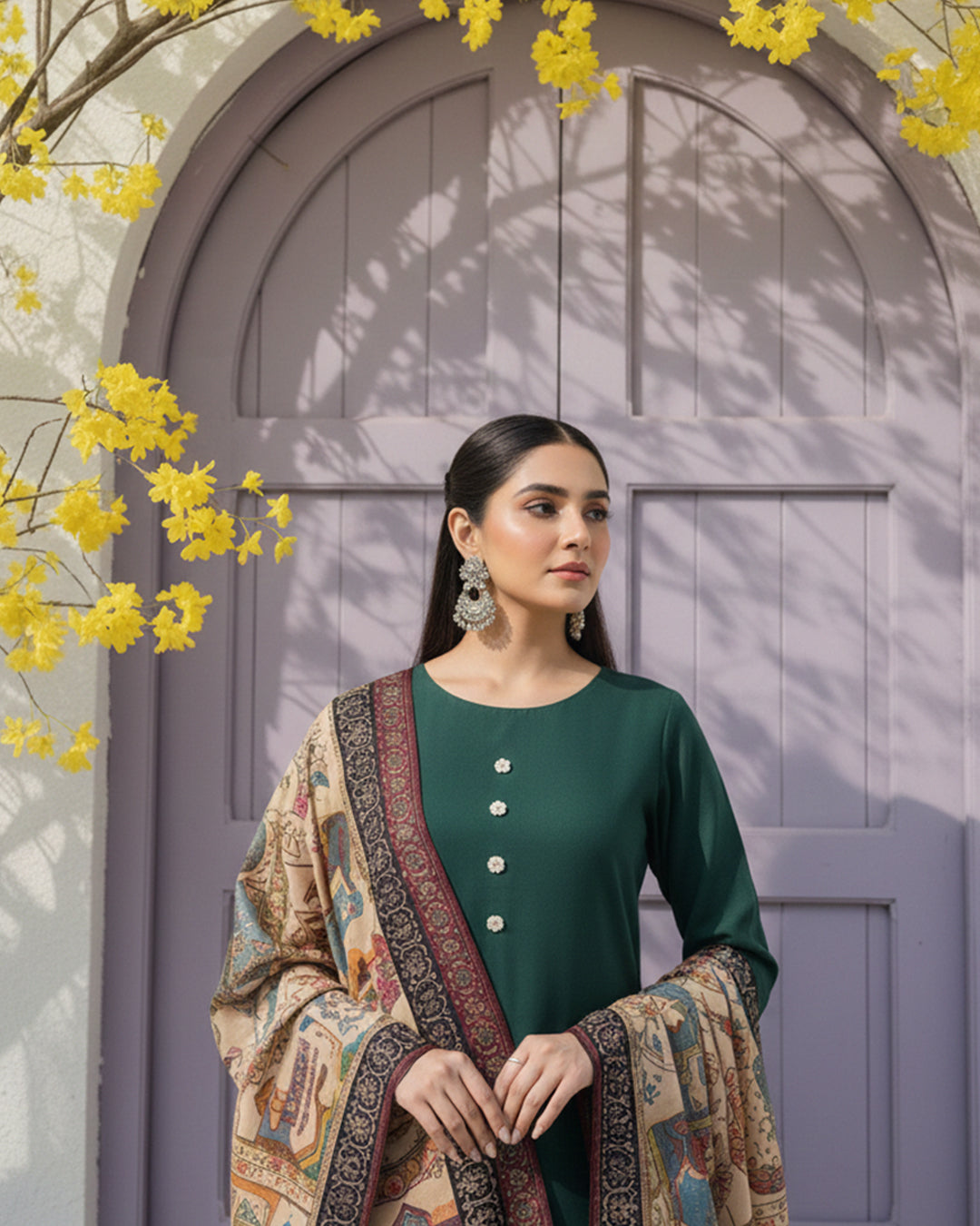 Swiss Lawn Printed Shawl