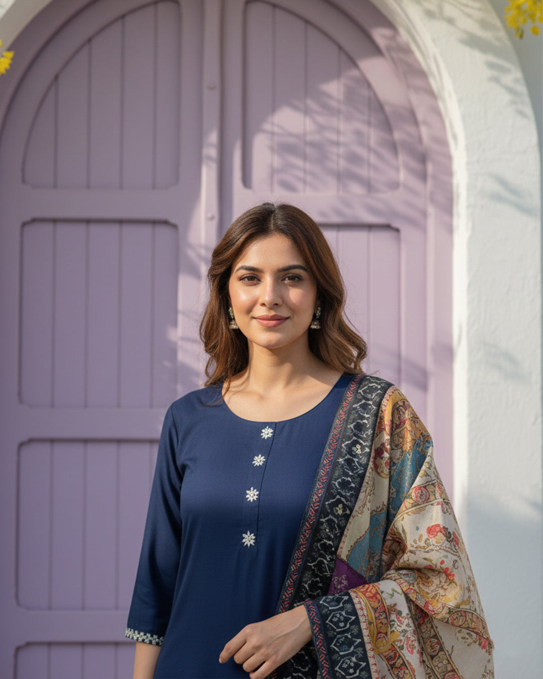 Swiss Lawn Printed Shawl