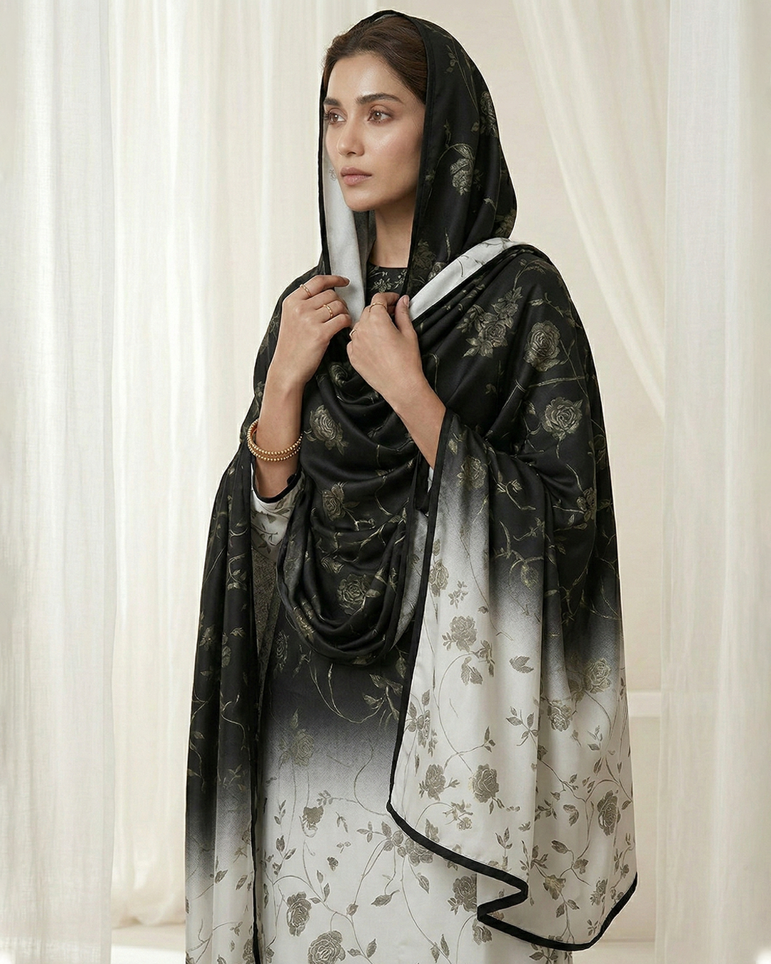 Shamoz Silk Digital Print 3-PC