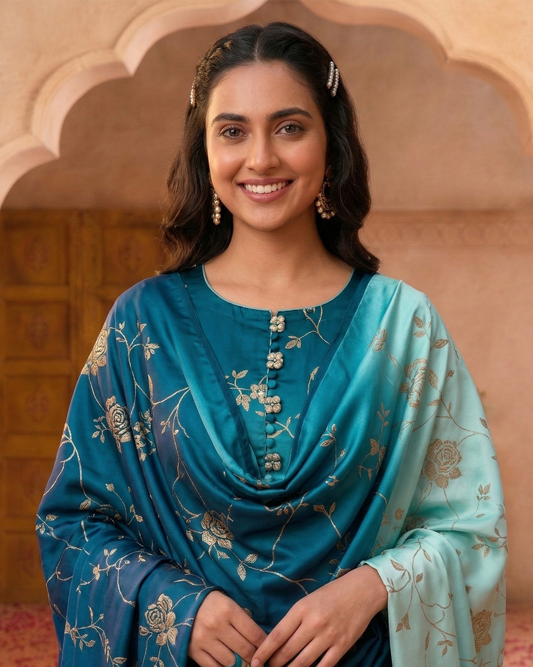 Shamoz Silk Digital Print 3-PC