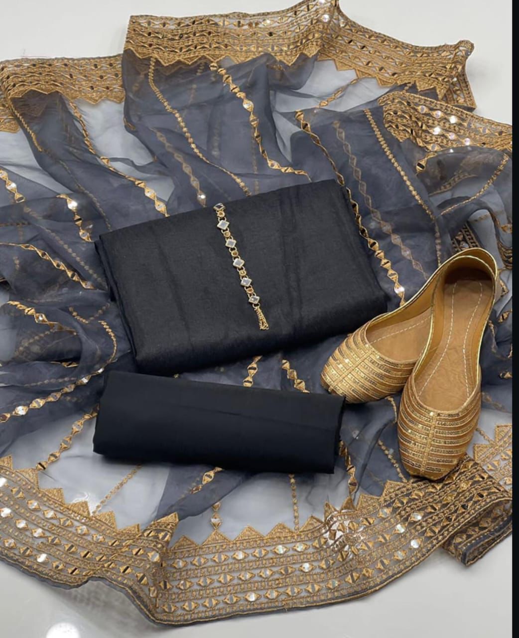 9MM Bordered Organza Set