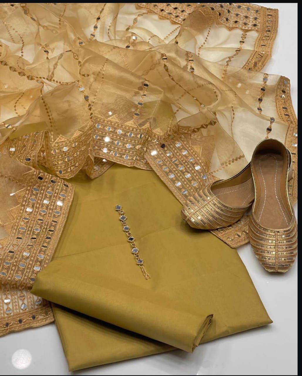 9MM Bordered Organza Set