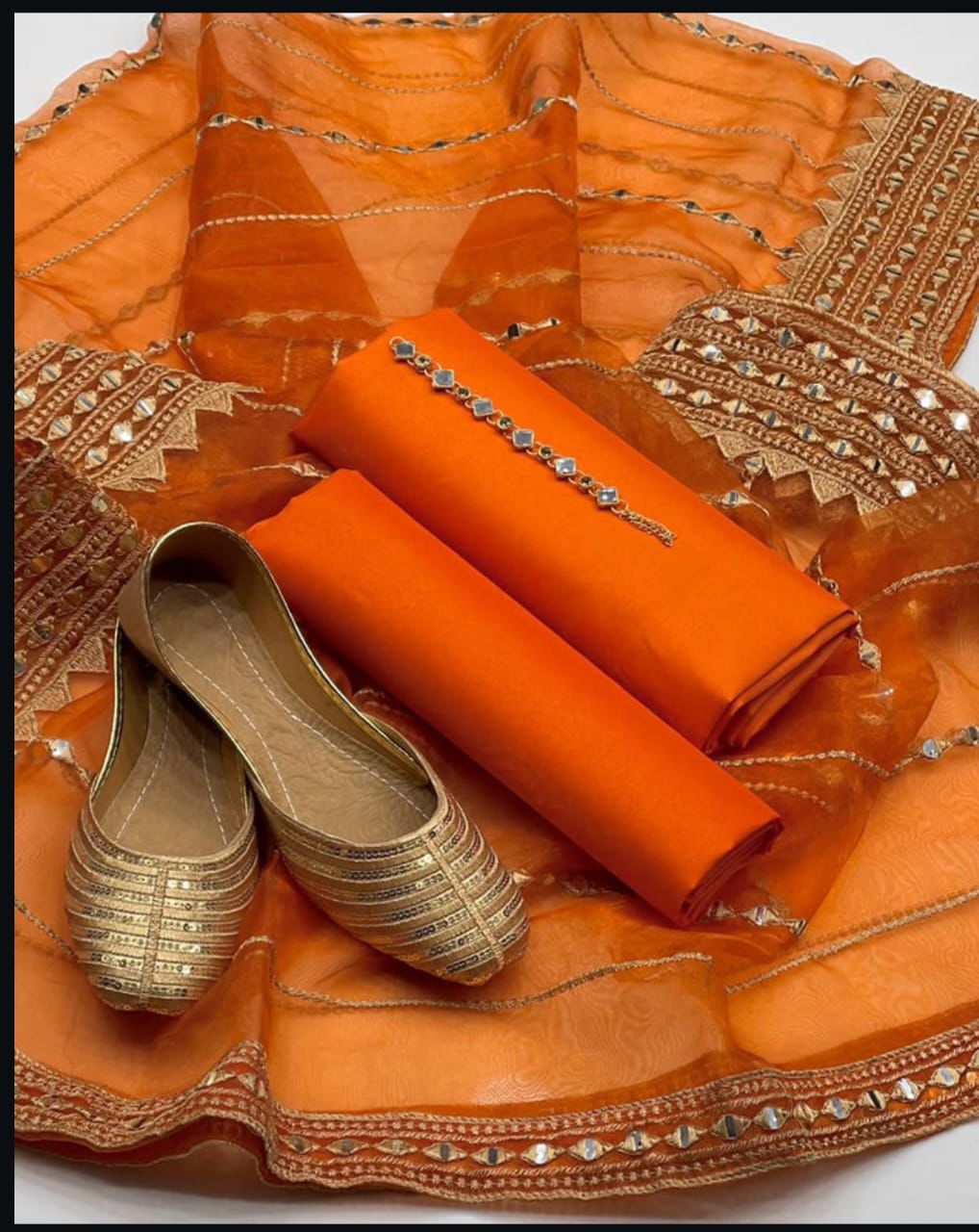 9MM Bordered Organza Set