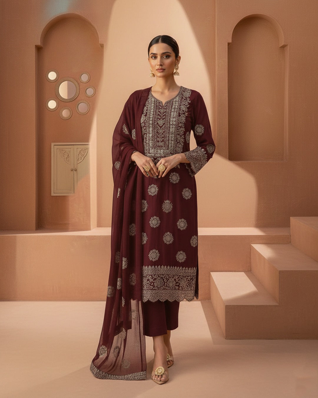 Bamber Chiffon Shadow & Mirror