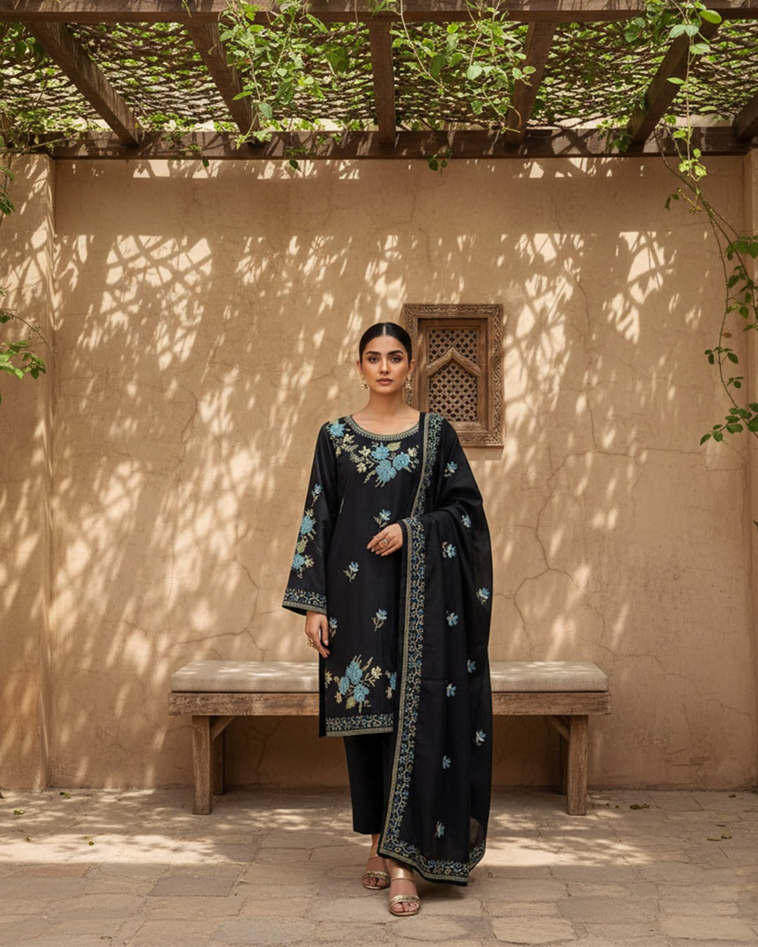 Chic Cross-Stitch Lawn Luxe