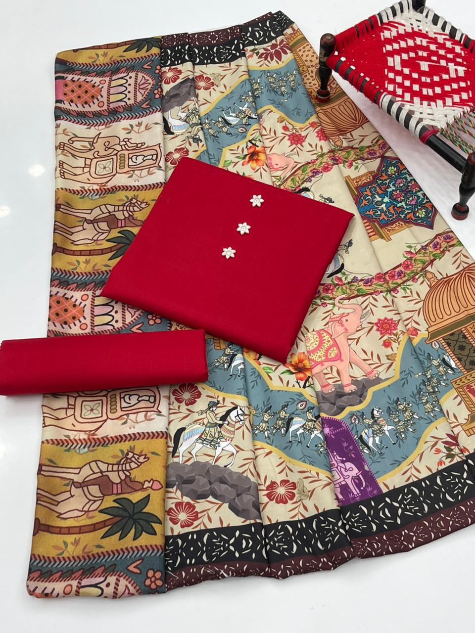 Swiss Lawn Printed Shawl