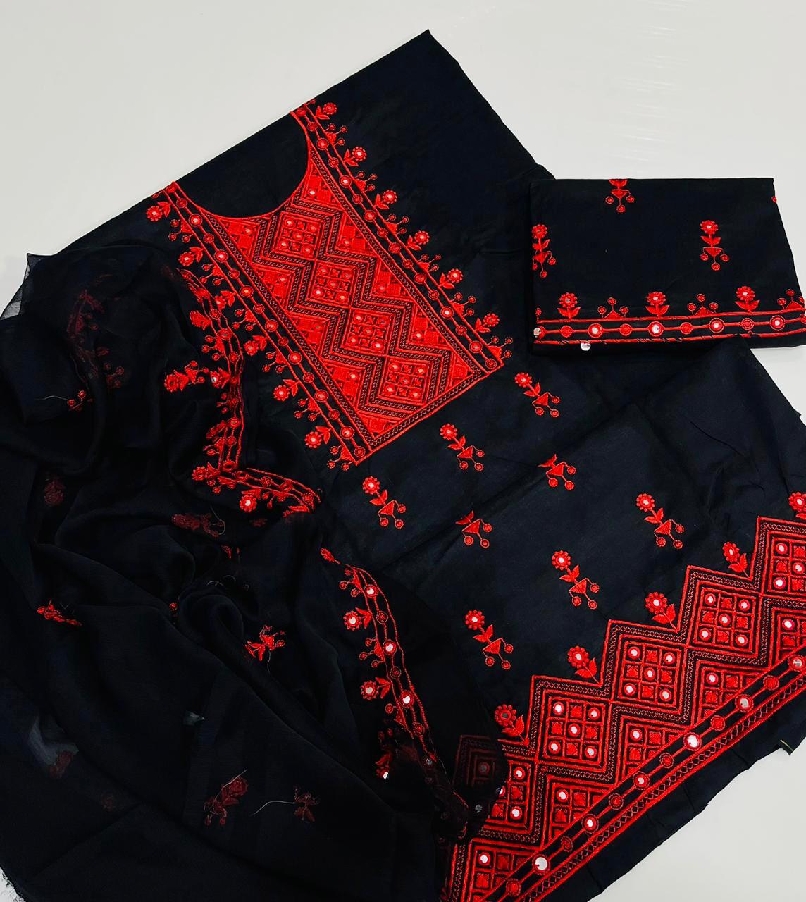 Black Onyx Embroidered