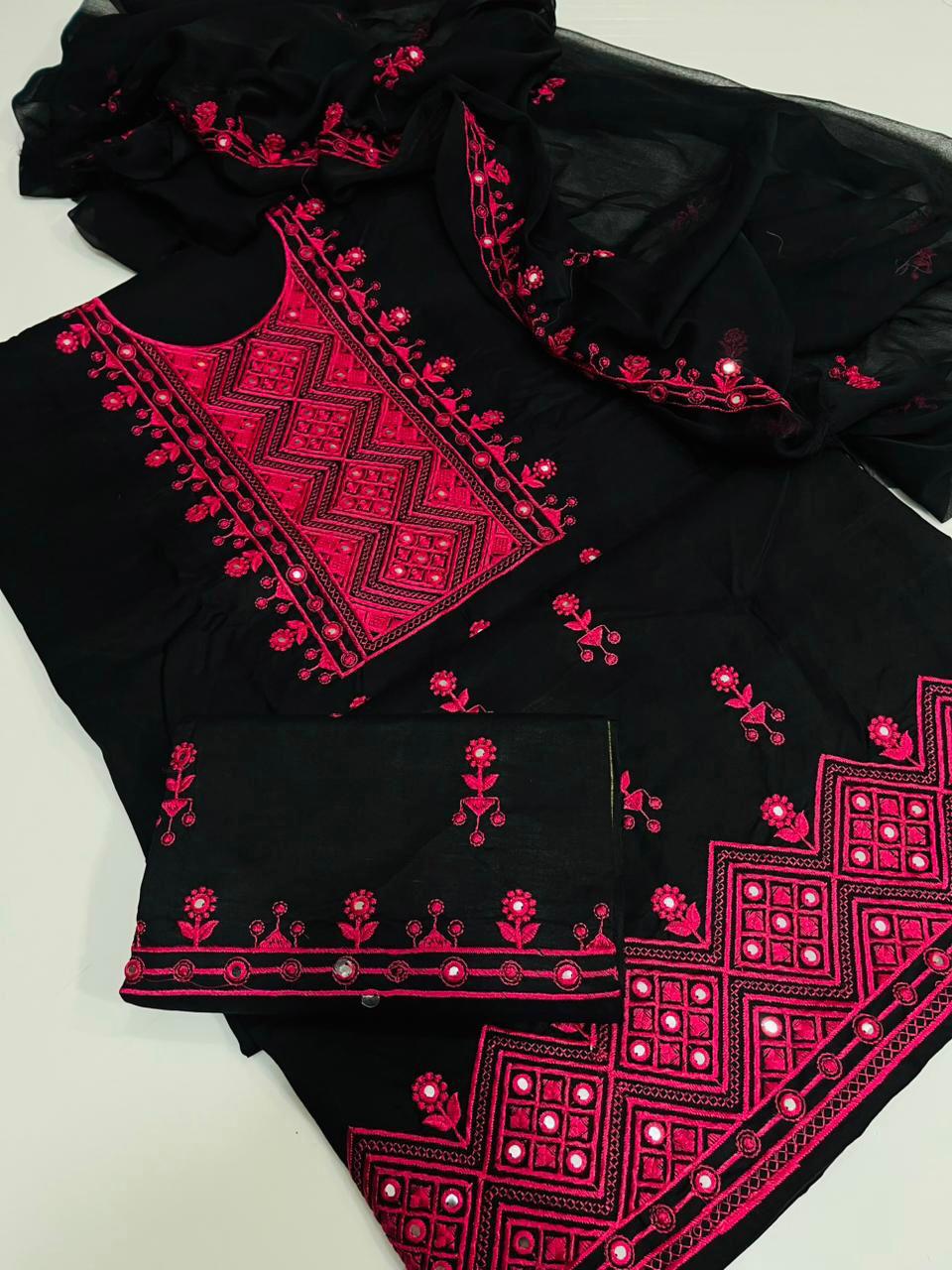 Black Onyx Embroidered