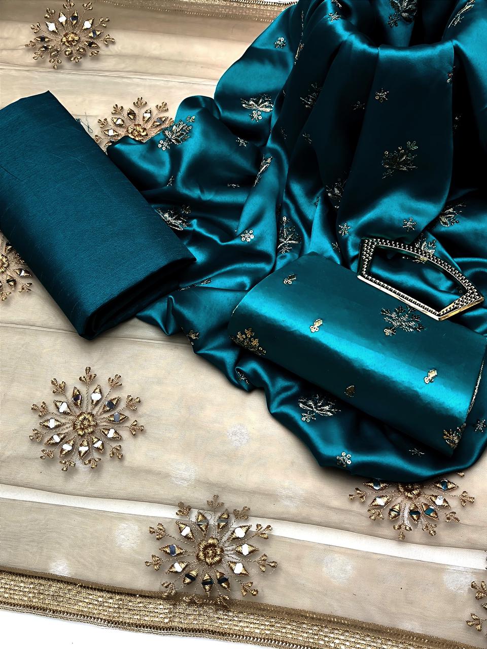 Mirror Work Silk Suite