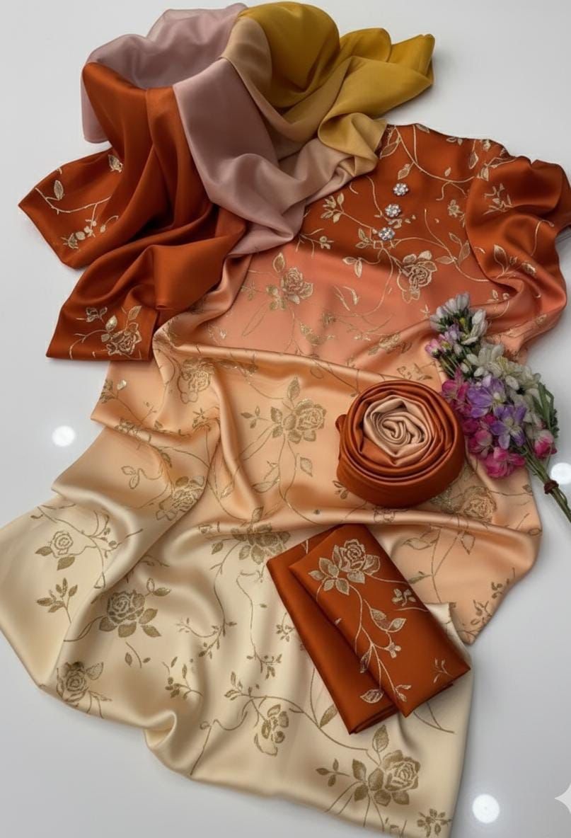 Shamoz Silk Digital Print 3-PC