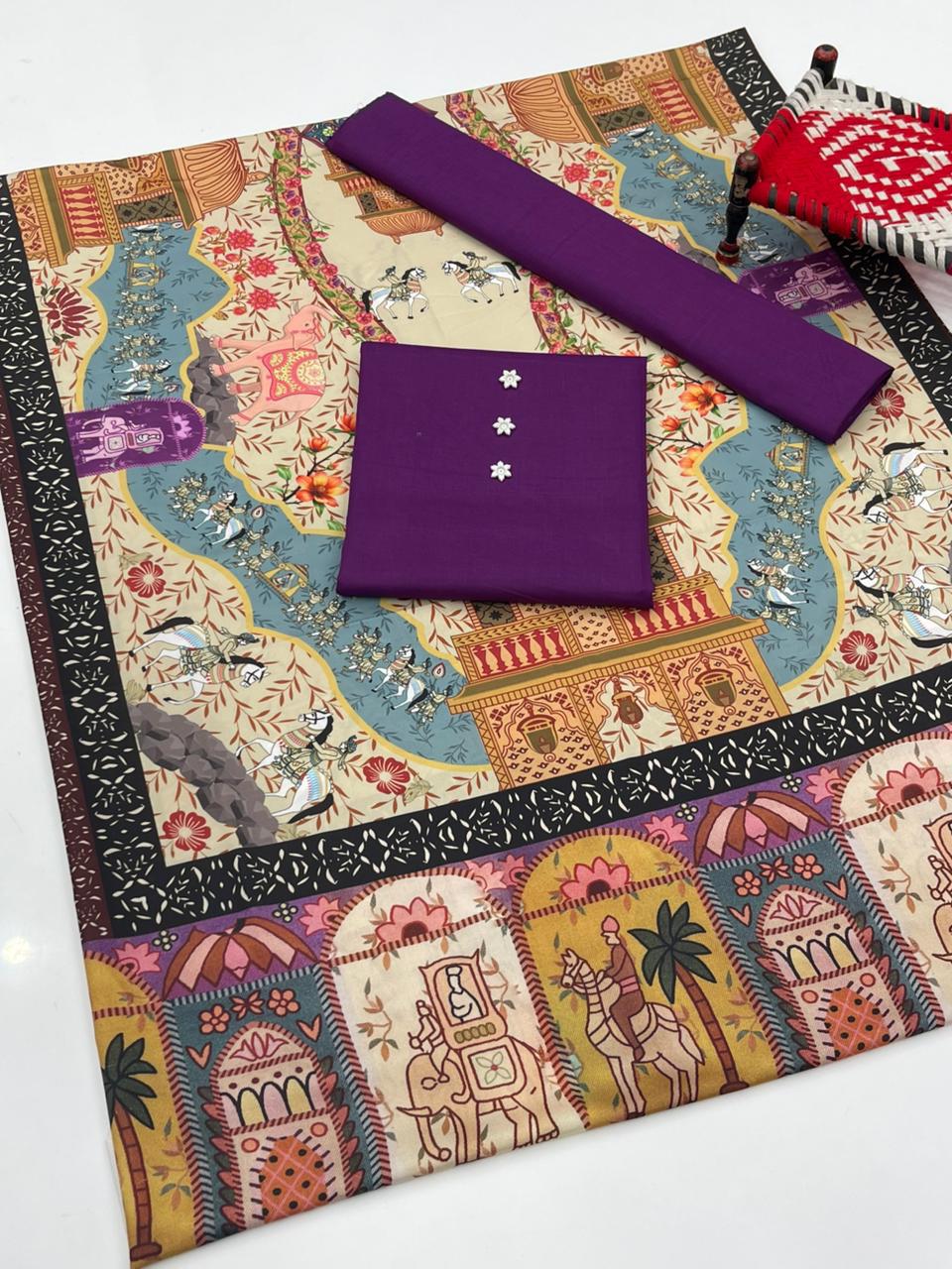 Swiss Lawn Printed Shawl