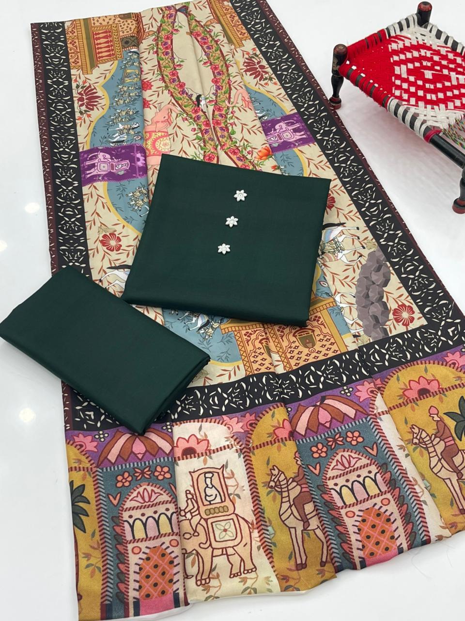 Swiss Lawn Printed Shawl