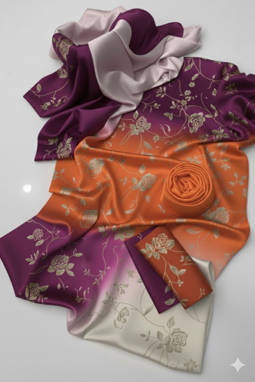 Shamoz Silk Digital Print 3-PC