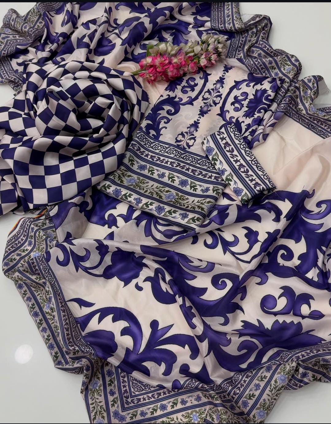 Midnight Bloom Shamoz Silk