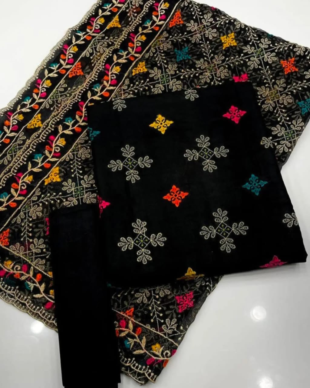 Lawn Cotton Multi Color Ari Work